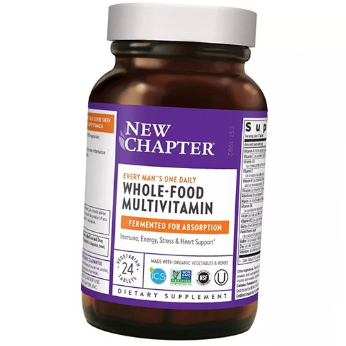 

Мультивитамины для мужчин, Every Man's One Daily Multivitamin, New Chapter 24вегтаб (36377010)