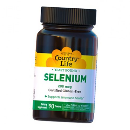 

L-Селенометионин, Selenium 200, Country Life 90таб (36124109)