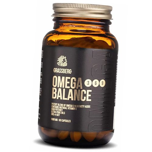 

Омега 3 6 9, Omega 3-6-9 Balance, Grassberg 90капс (67515004)