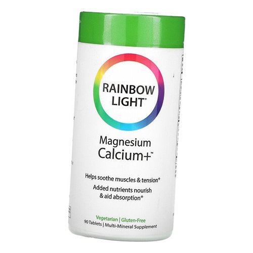 

Витамины для снятия мышечного напряжения, Magnesium Calcium +, Rainbow Light 90таб (36316036)