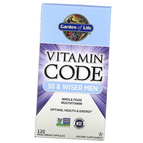 

Мужские Мультивитамины 50 +, Vitamin Code 50 and Wiser Men, Garden of Life 120вегкапс (36473028)