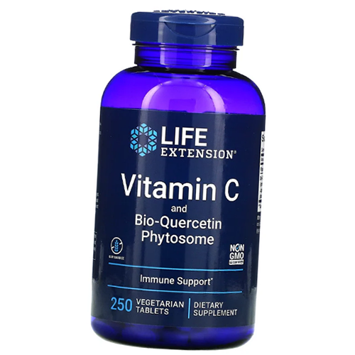 

Витамин С и Биокверцетин, Vitamin C and Bio-Quercetin Phytosome, Life Extension 250вегтаб (36346069)