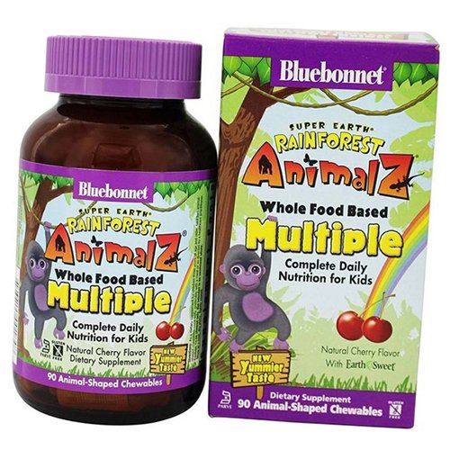 

Детские витамины, Animalz Multiple, Bluebonnet Nutrition 90таб Вишня (36393076)