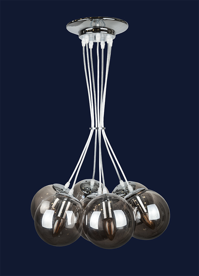 

Люстра Лофт Молекула Levistella 756Pr150F-7 Cr+Bk
