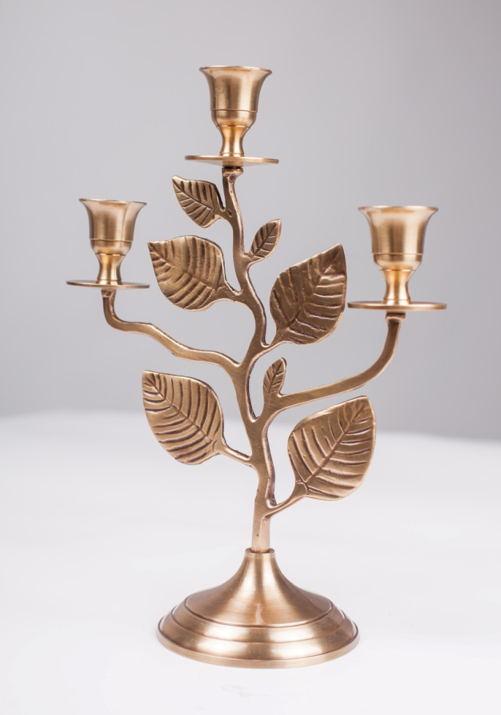 

Підсвічник Zarif Handicrafts із латуні на три свічі (№6)