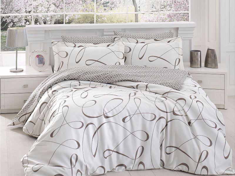 

Комплект постельного белья First Choice Satin Cotton Евро сатин арт.Calisto krem
