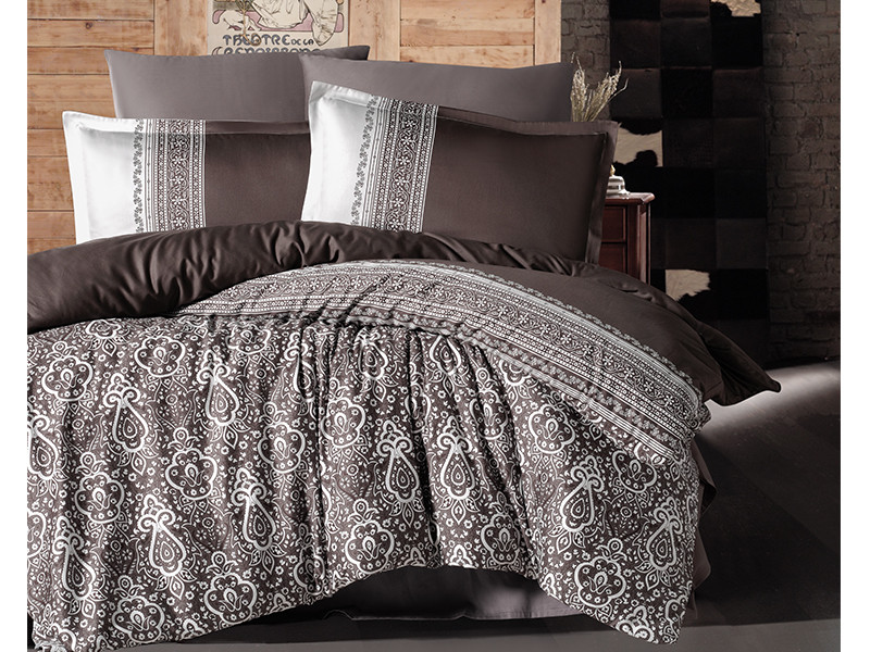 

Комплект постельного белья Clasy Satin Евро сатин арт.Nobel V2