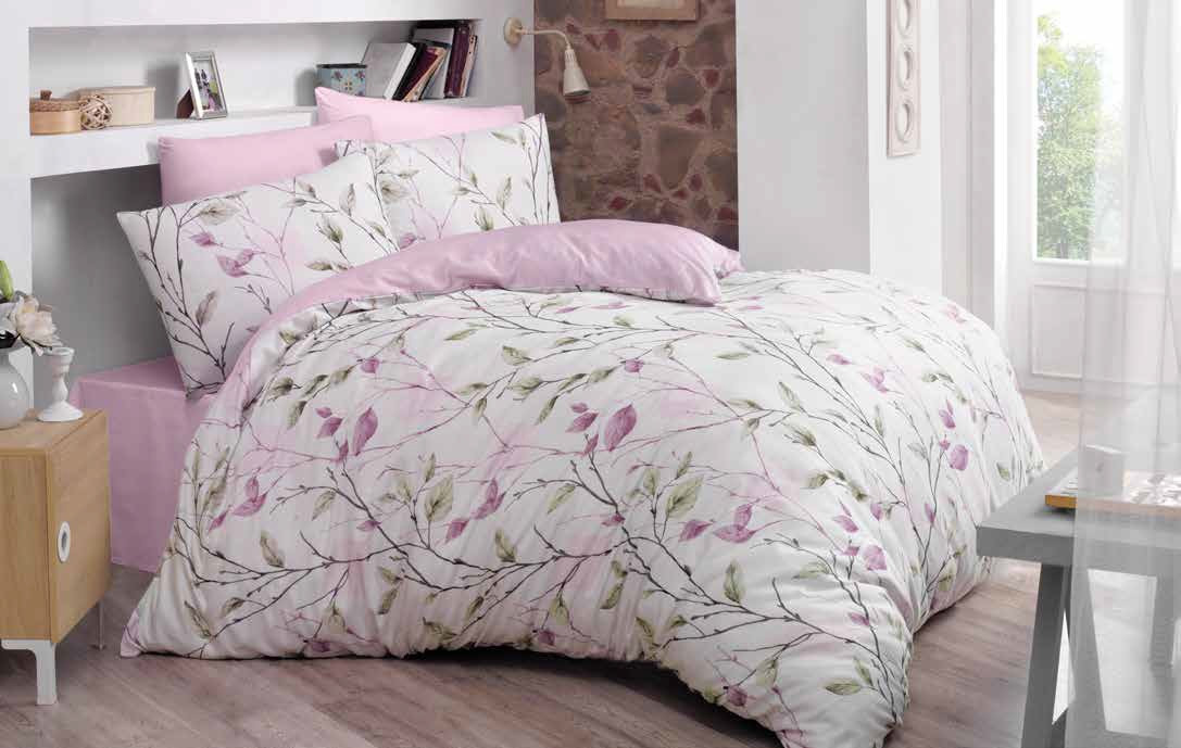 

Комплект постельного белья Luoca Patisca Ranforce Cotton полуторный ранфорс арт.Blosom pink