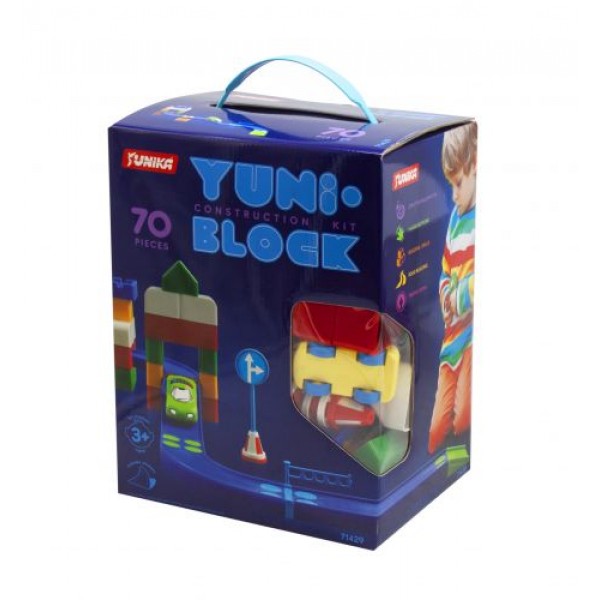

Конструктор детский YUNI BLOK 70 деталей Юника (1429)