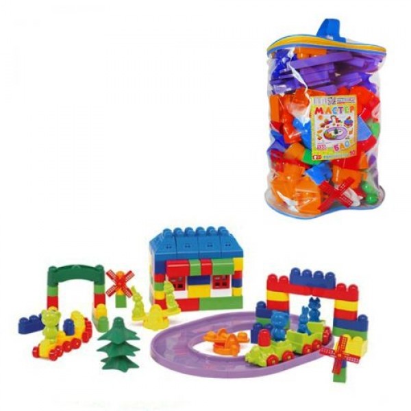 

Конструктор Мастер Блок №10 135 деталей Colorplast (1-032)