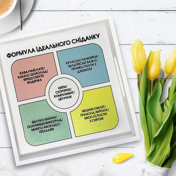 

Поднос FOR Формула ідеального сніданку
