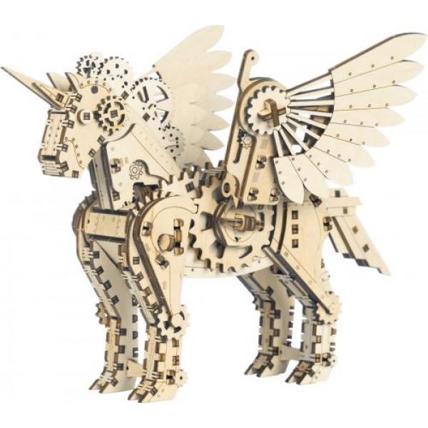 

Деревянный конструктор Mechanical Unicorn 140 элементов Mr Playwood (10604)