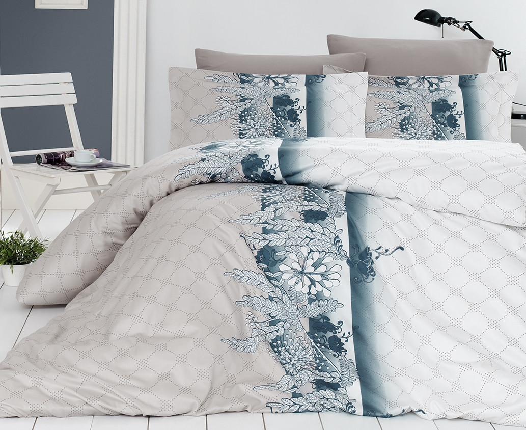 

Комплект постельного белья First Choice Satin Cotton Евро сатин арт.Dafne Vizon