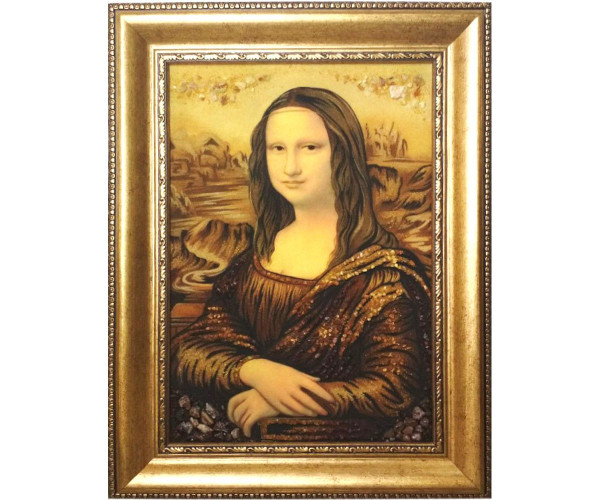 

Картина из янтаря Мона Лиза (limited edition), 40x60см Янтарная долина (bf-mon-liz)
