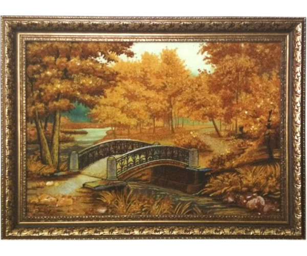 

Картина из янтаря Пейзаж m35 (limited edition), 40x60см Янтарная долина (bf-m35)