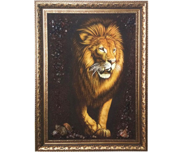 

Картина из янтаря Лев (limited edition), 40x60см Янтарная долина (bf-lev)
