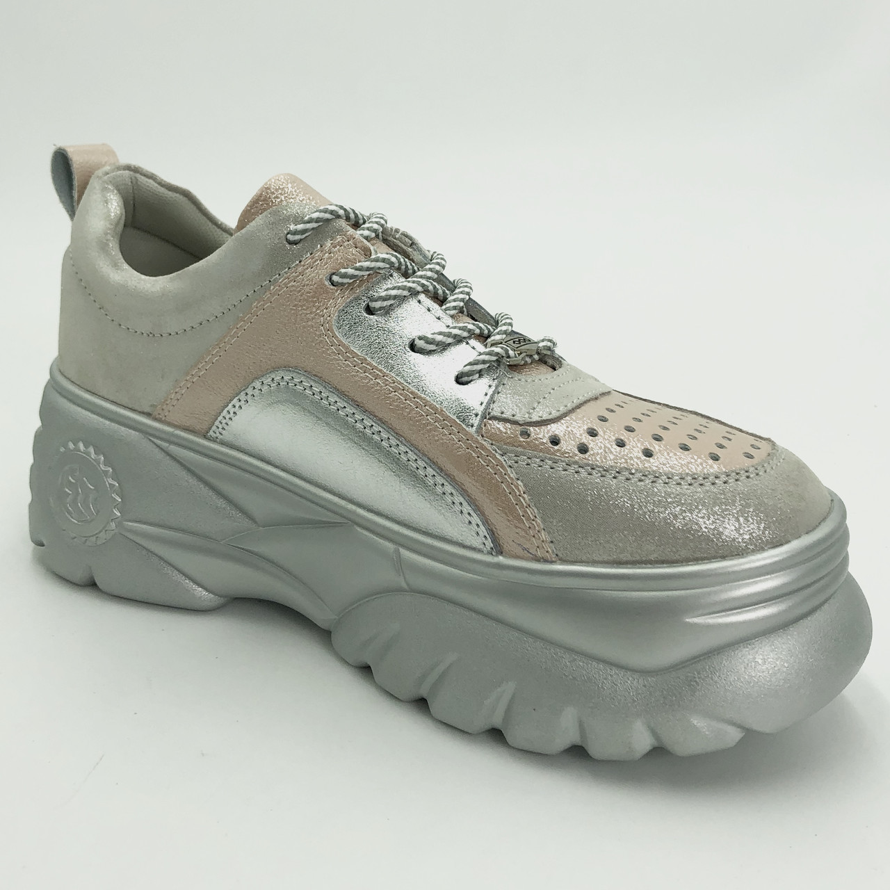 

Кросовки женские Gabis 81108-4 розовый-серебро / Модель 96183 37