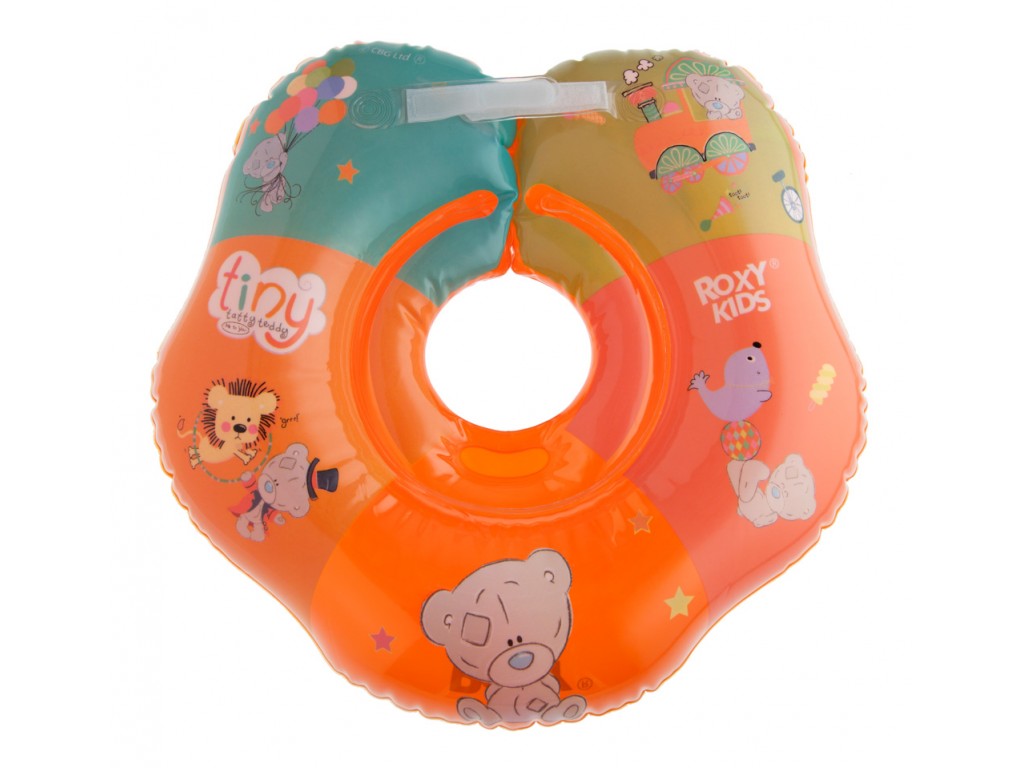 

Круг на шею для купания малышей ROXY-KIDS. Tiny Tatty Teddy "Circus". 360-390 мм. Сочный апельсин. 3-18 KG. RTT-001R