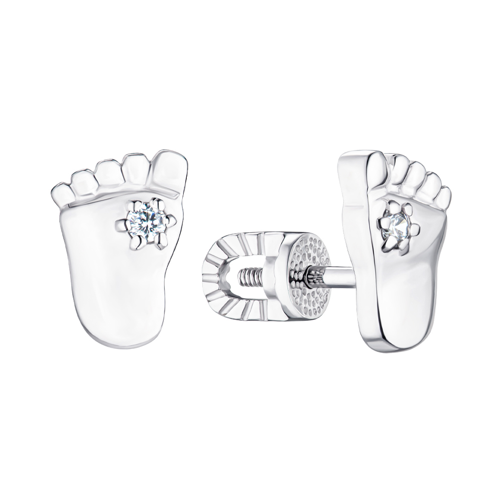 

Серьги из серебра с фианитами 000148307