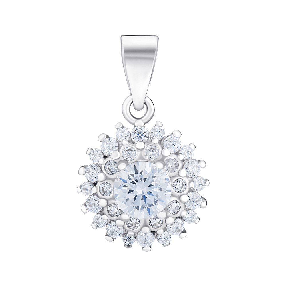 

Серебряная подвеска с фианитами 000117965