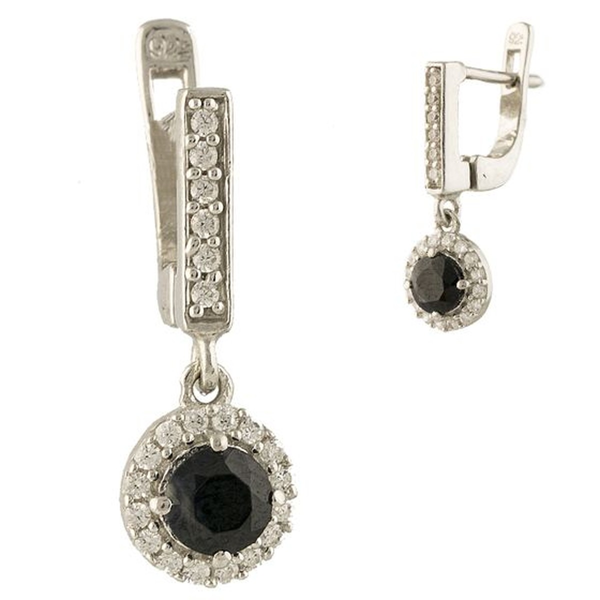 

Серебряные серьги SilverLine с натуральным сапфиром 1.213ct