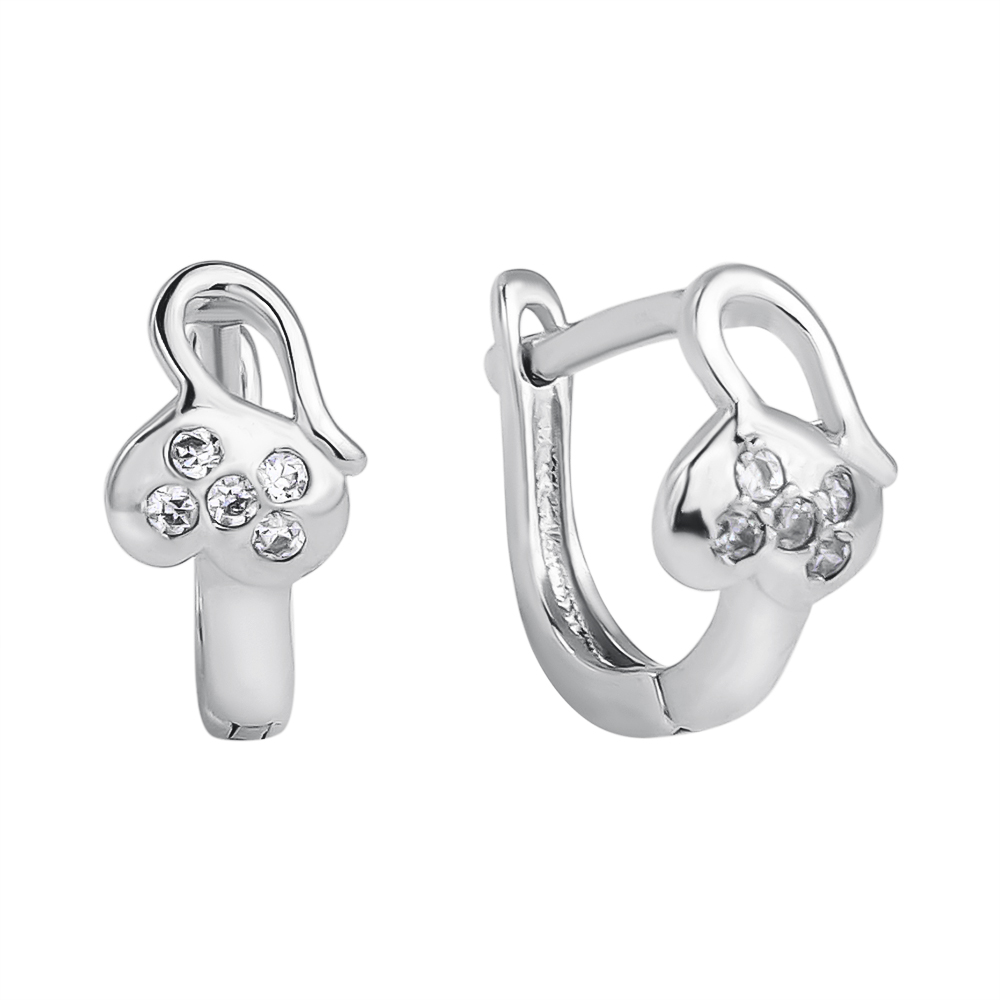 

Серебряные серьги с фианитами 000118050