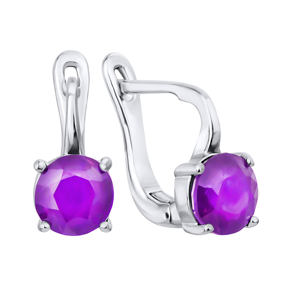 

Серебряные серьги с аметистом 000117850