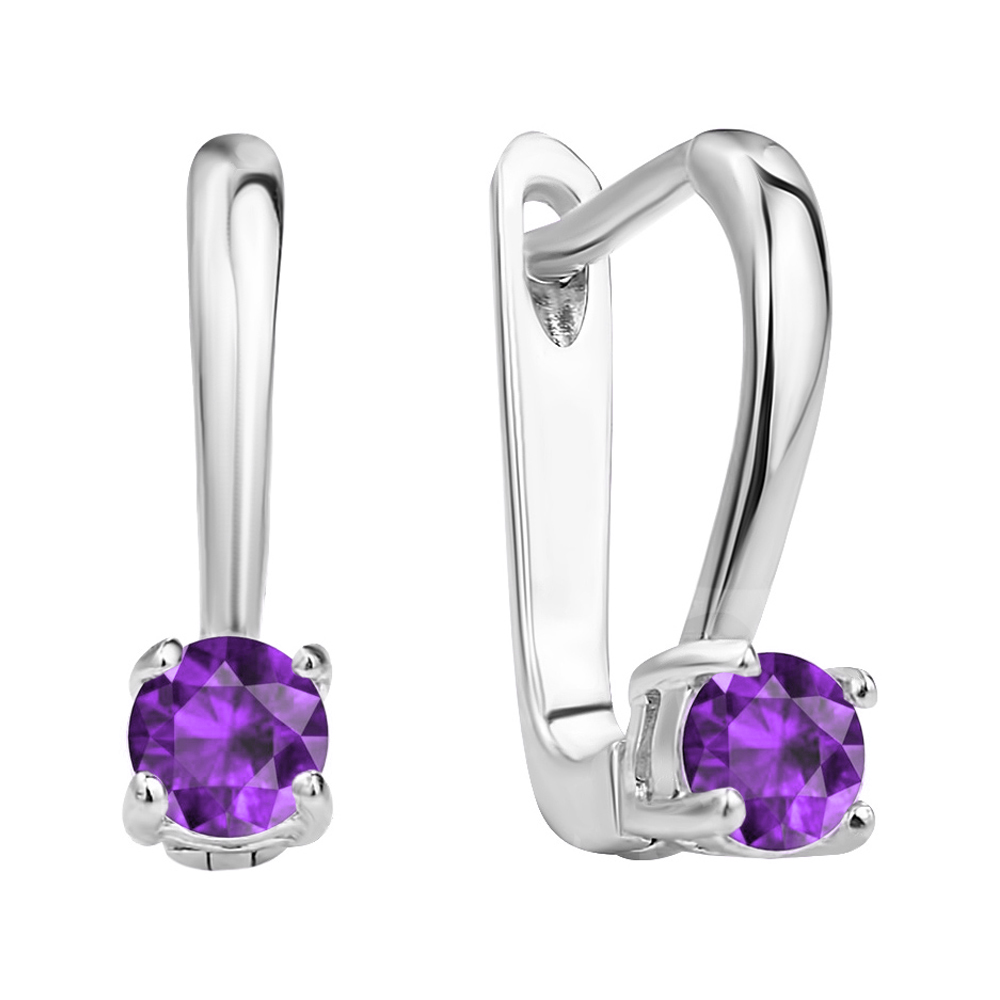 

Серебряные серьги с аметистами 000135445