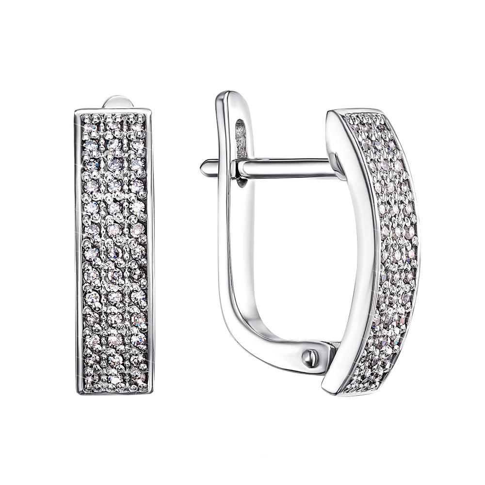

Серьги из белого золота с бриллиантами 000134637