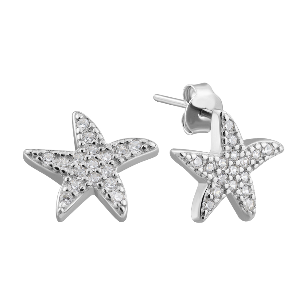 

Серебряные серьги с фианитами 000132435