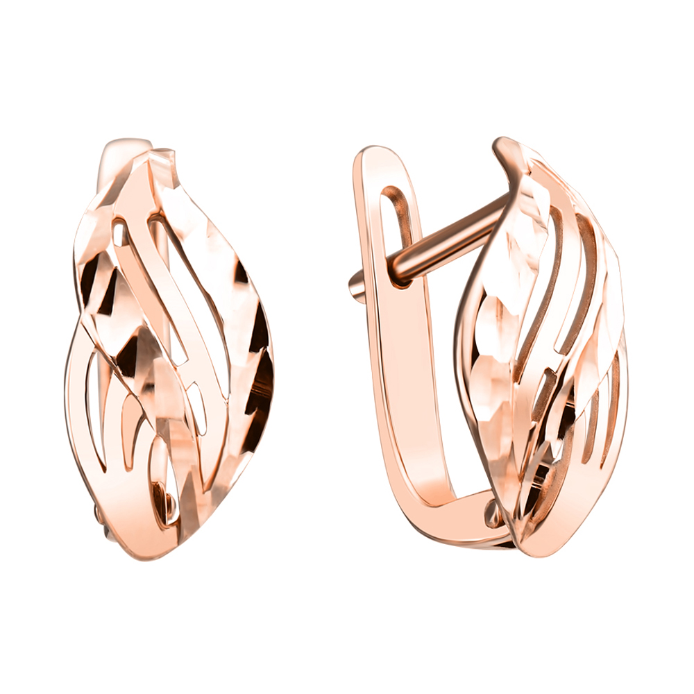 

Серьги из красного золота с алмазной гранью 000125994