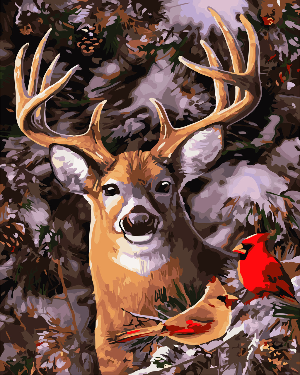 

Картина по номерам ArtStory "В зимнем лесу" 40*50см