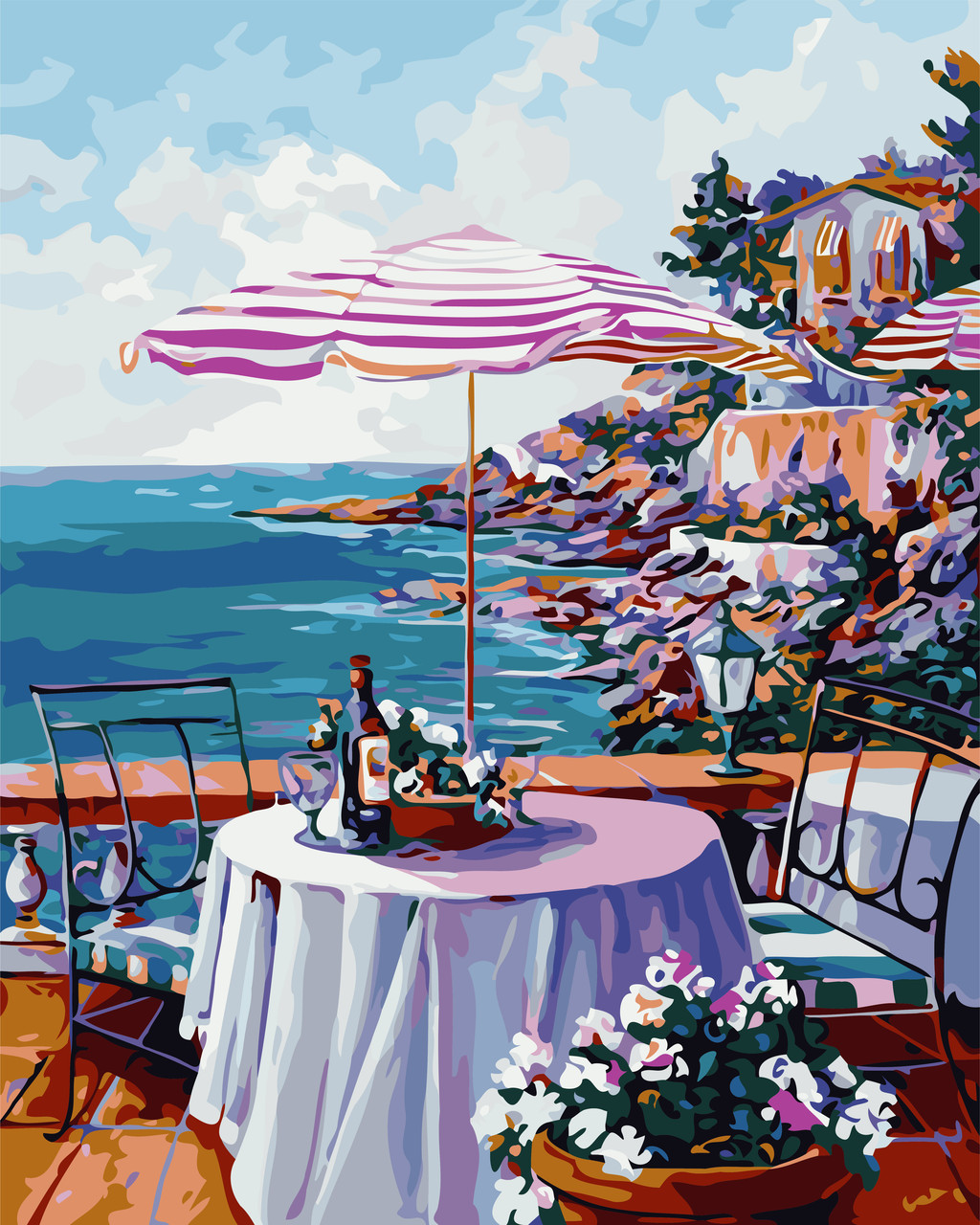 

Картина по номерам ArtStory "Кафе у моря" 40*50см