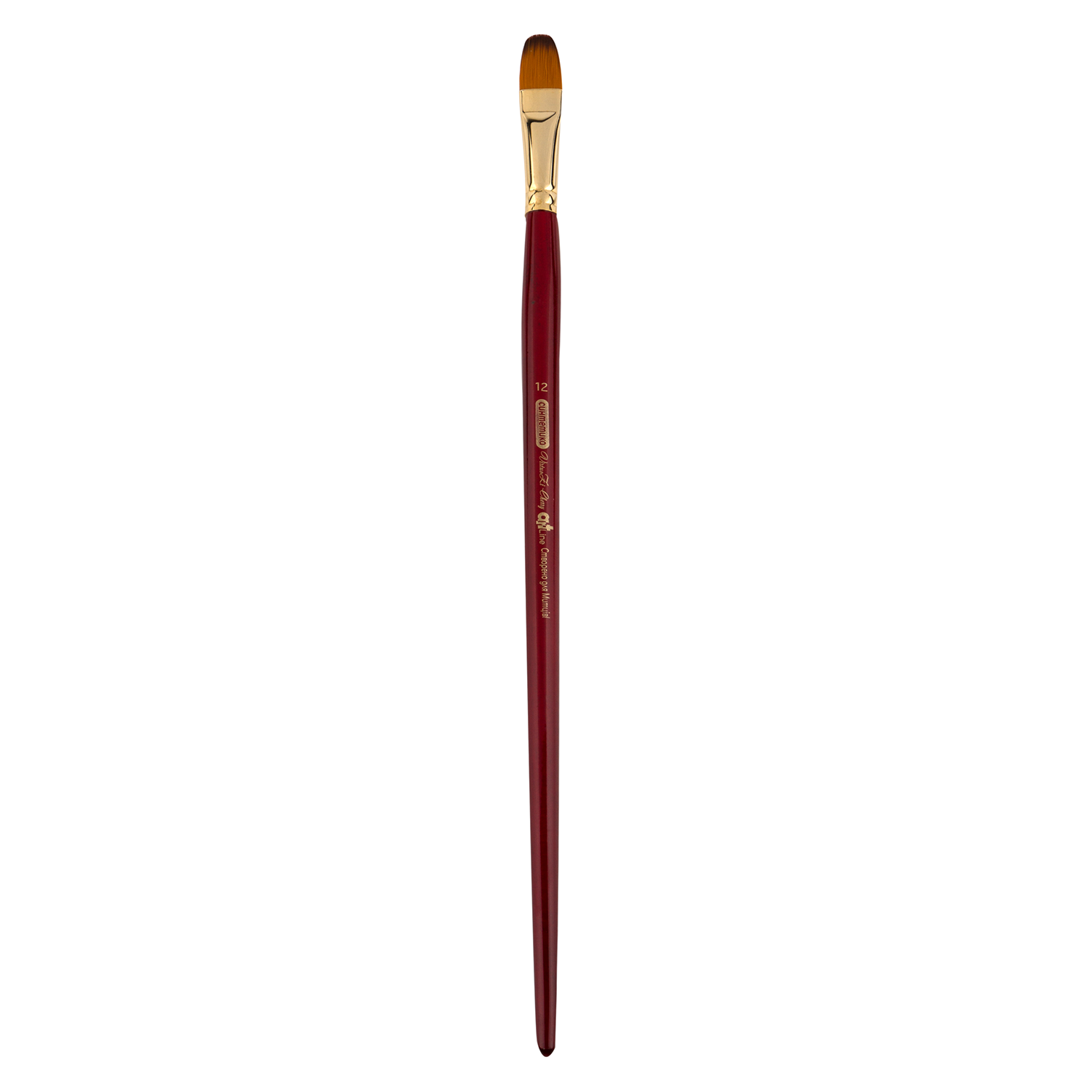 

Кисть синтетика Zibi Cherry 6971 овальная № 12 длинная ручка ART Line (ZB6971SFBT12)