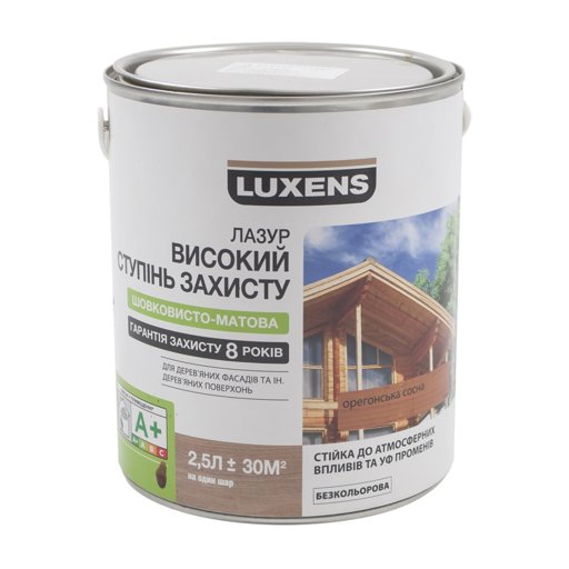 

Лазур акрилова Luxens орегонська сосна 2,5 л 11709726