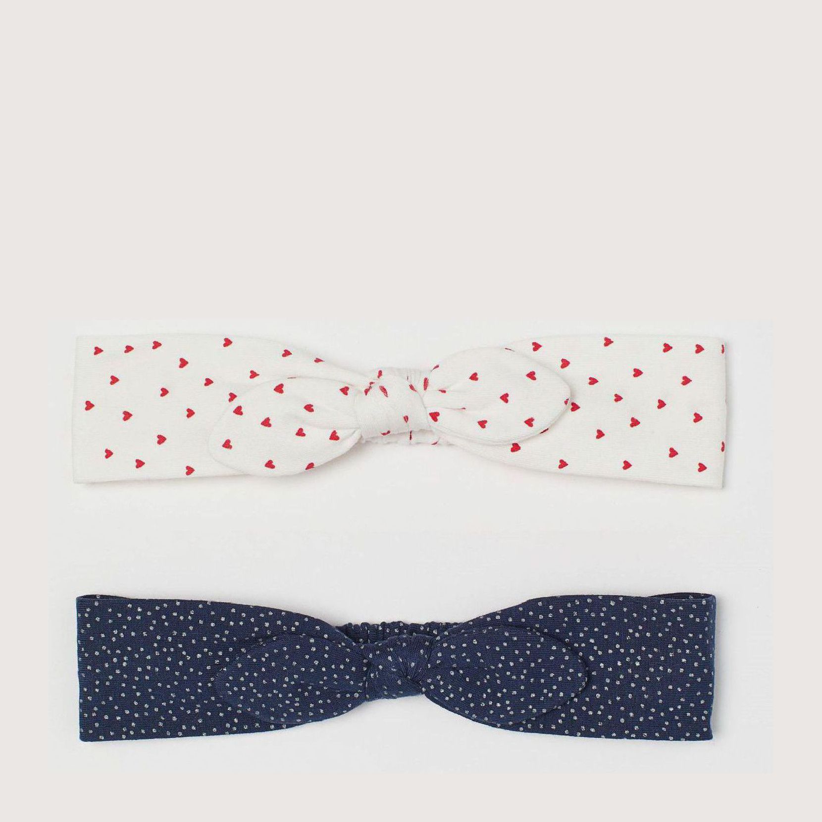 

Повязка H&M 2204-7506810 44-50 см 2 шт Темно-синяя с белым