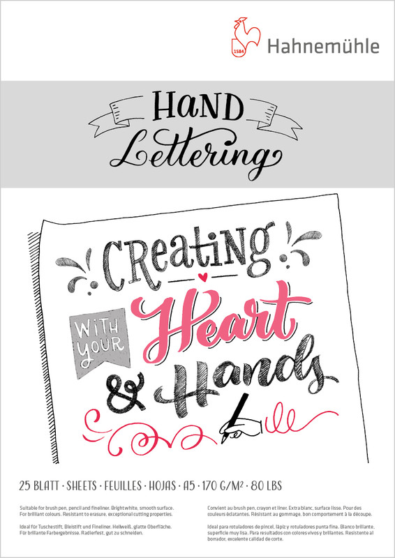 

Альбом для леттеринга и каллиграфии Hahnemuhle Lettering 25л 170г А4