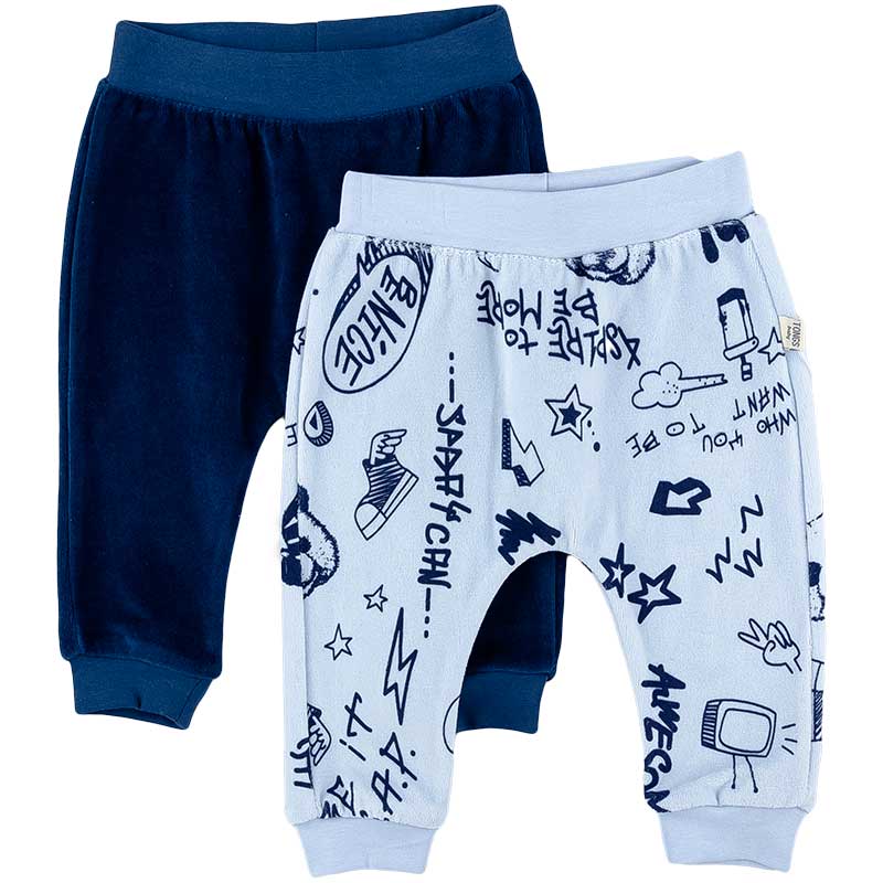 

Штанишки для мальчика (2 единицы) TONGS 3158 80 см голубой/синий (555437)