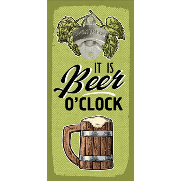 

Открывалка Beer бутылок на стену It is oclock