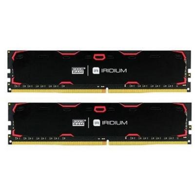 

Модуль памяти для компьютера DDR4 32GB (2x16GB) 2400 MHz Iridium Black GOODRAM (IR-2400D464L17/32GDC)