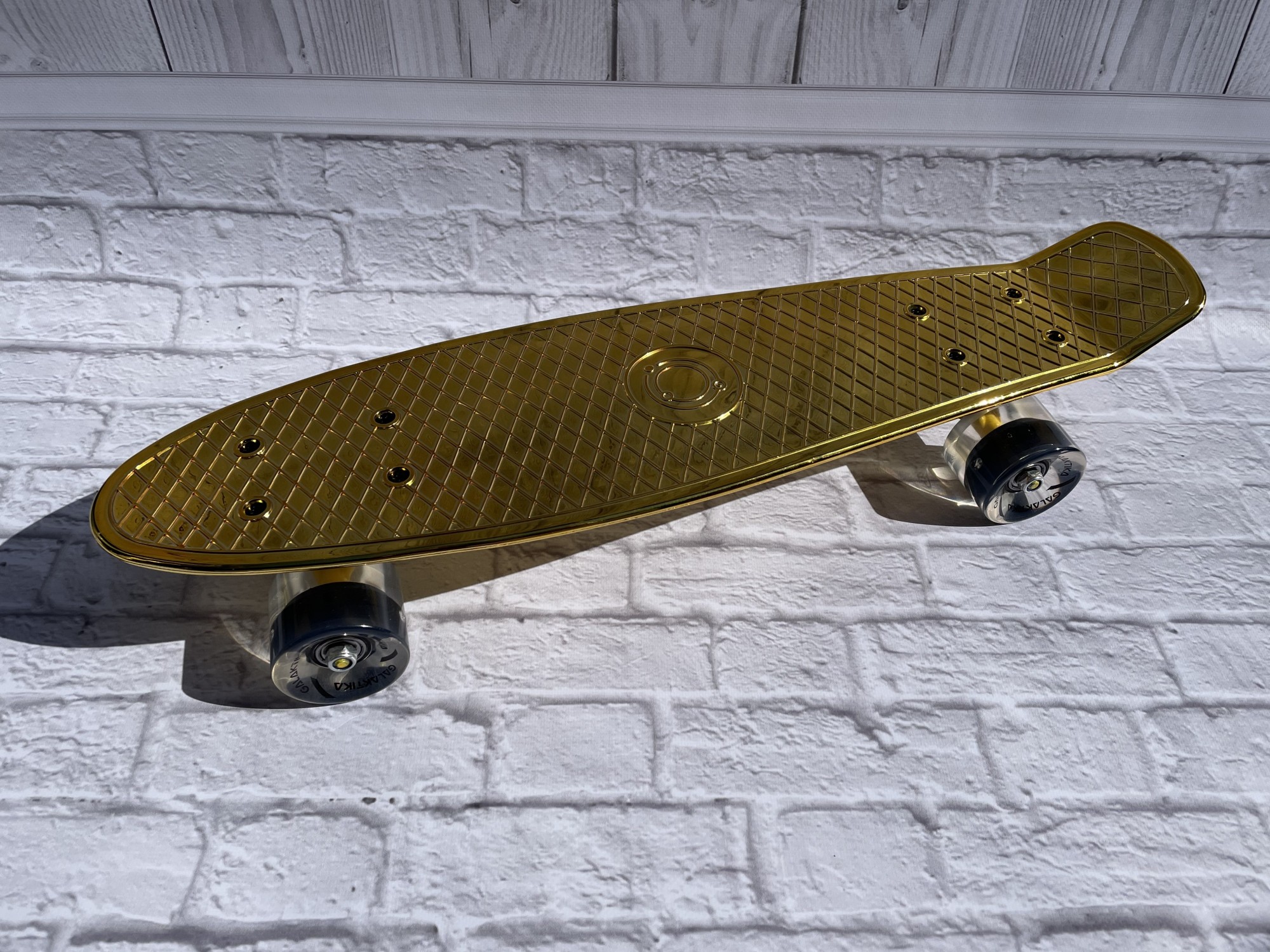 

Пенни борд (скейтборд, круизер) Penny Board, Цвет-Золото