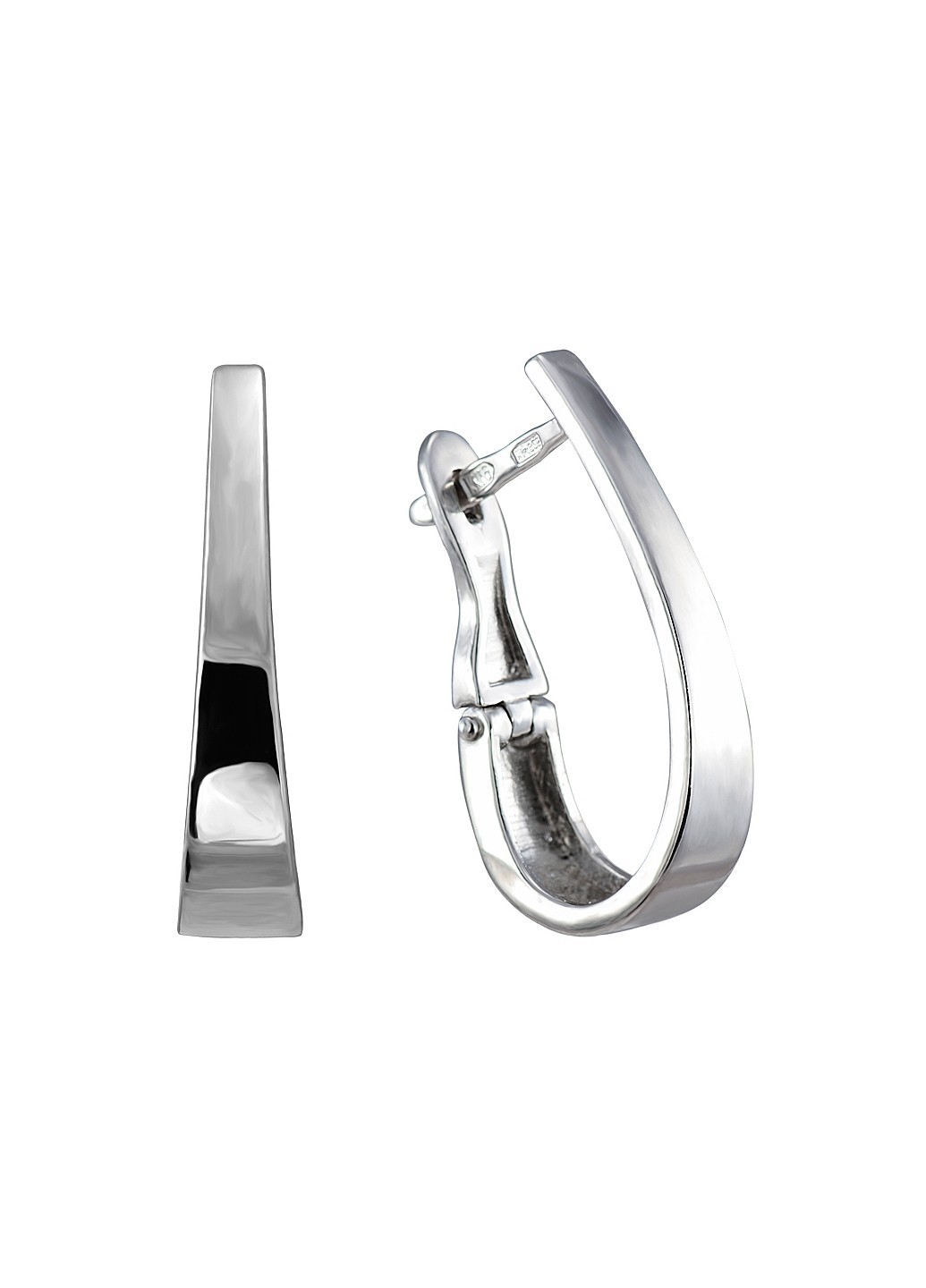 

Серебряные серьги с английским замком HARMONY с23145 бел с23145