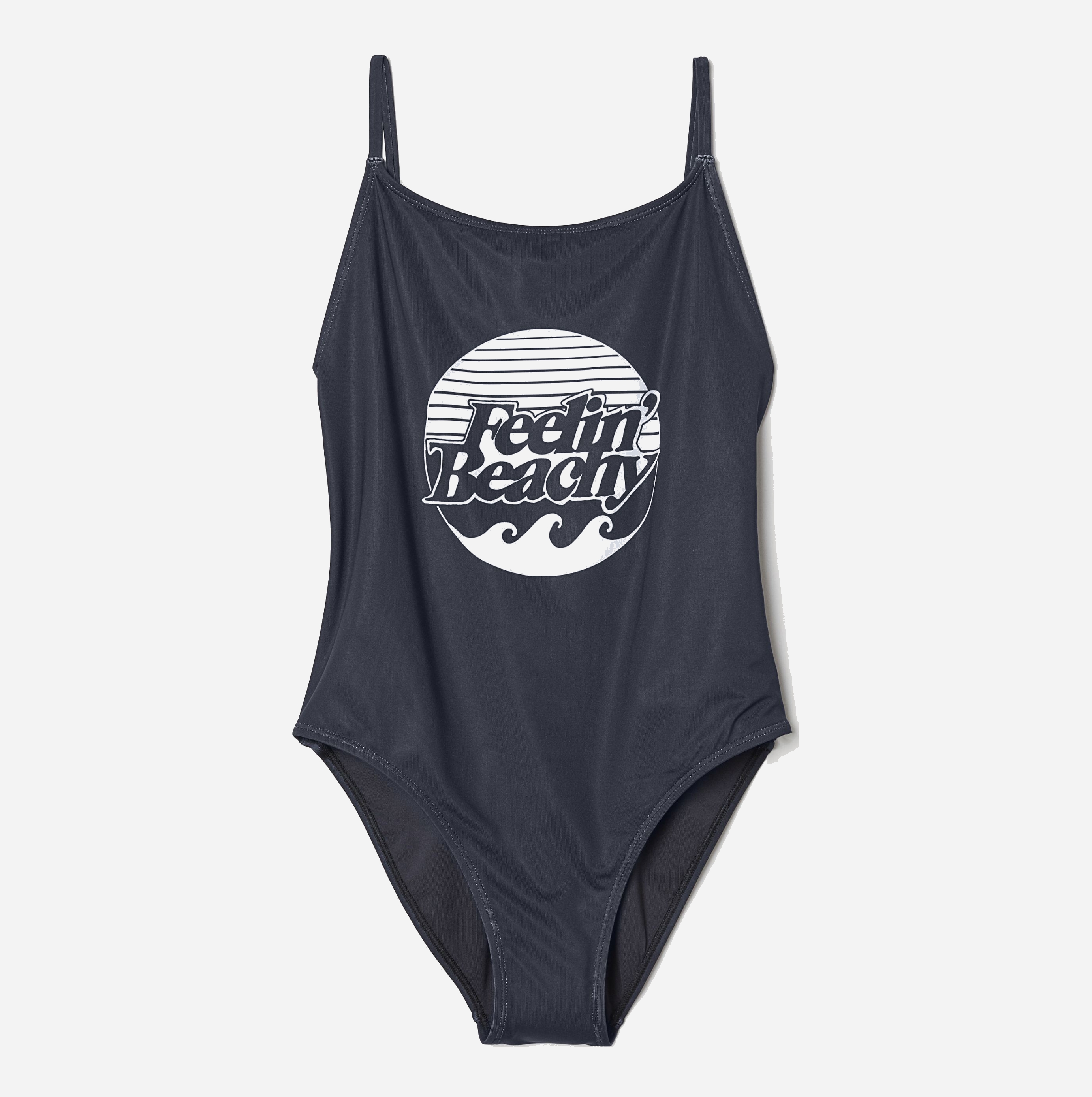 

Купальник женский слитный H&M 0644306-8 40 Черный