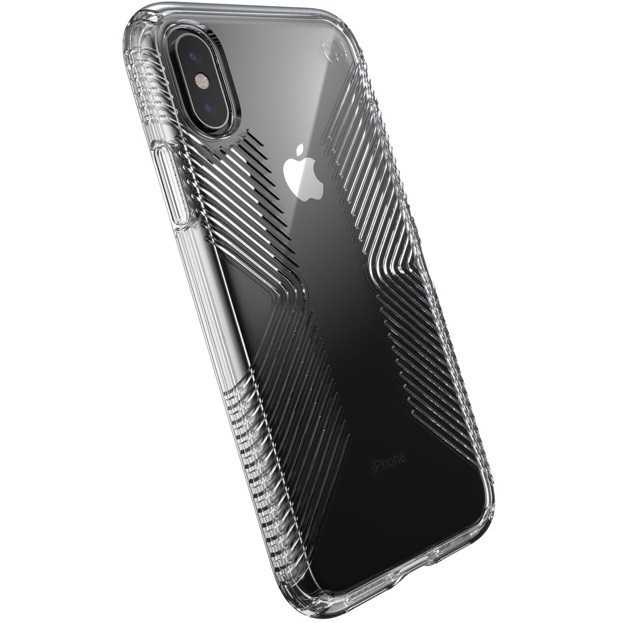 

​Антибактериальный противоударный чехол бампер Speck Perfect Clear with Grips Iphone X/Xs 5.8 clear