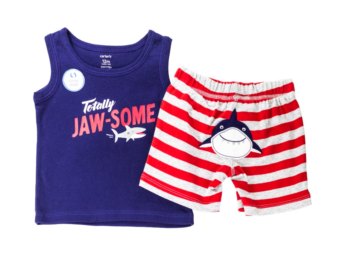 

Комплект Carter’s для мальчика 2 в 1 Totally Jaw-Some 76 см