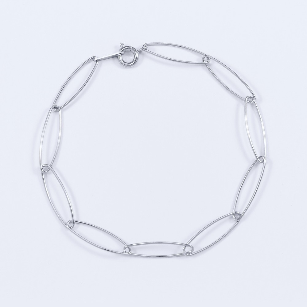 

Серебряный браслет INFINI родированный b2-5