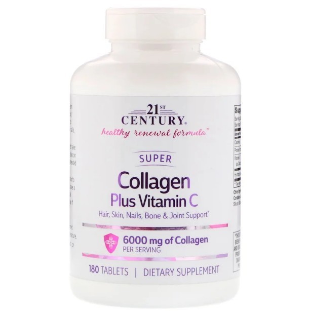 

Коллаген гидролизованный с витамином С Super Collagen 21ST CENTURY, 6000 MG