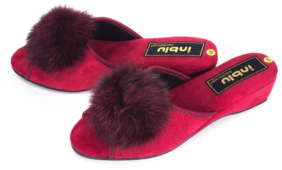 

Женские тапочки Inblu RR-7S бордо пушки, 38р.