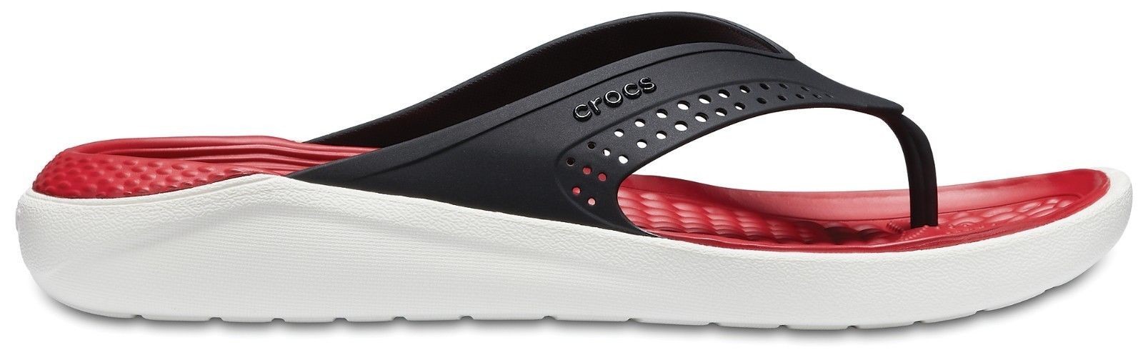

Вьетнамки Crocs LiteRide Flip 205182-066-M8/W10 40-41 Белый с черным