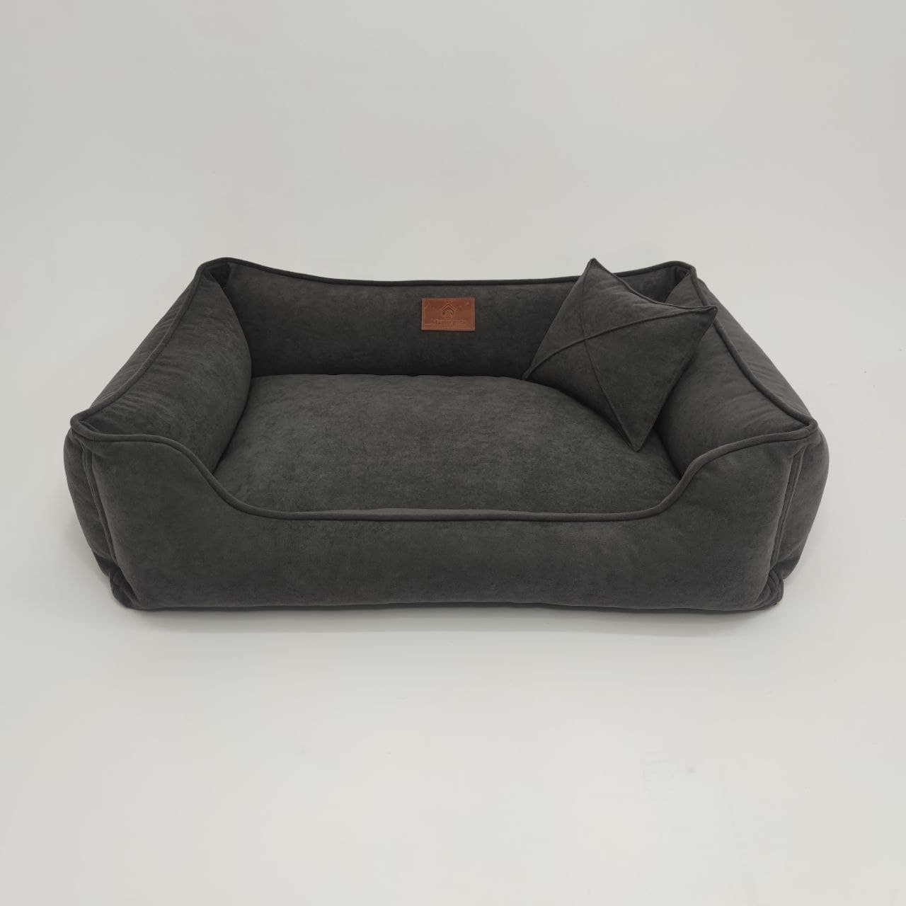 

Лежак для собак Mamo pets Comfortable Divotex Omega Велюр XXL (120x80x26) Dark grey